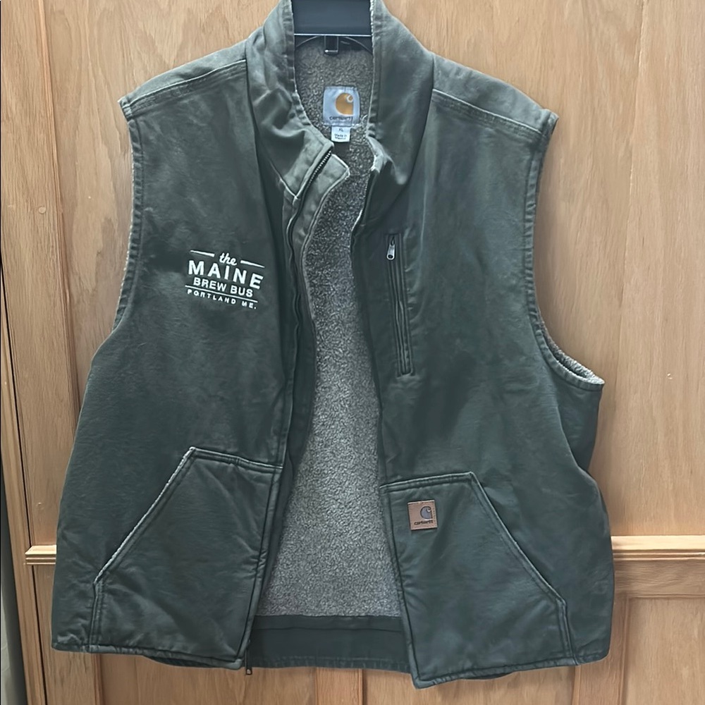 Carhartt Olive Green Sleeveless Vest